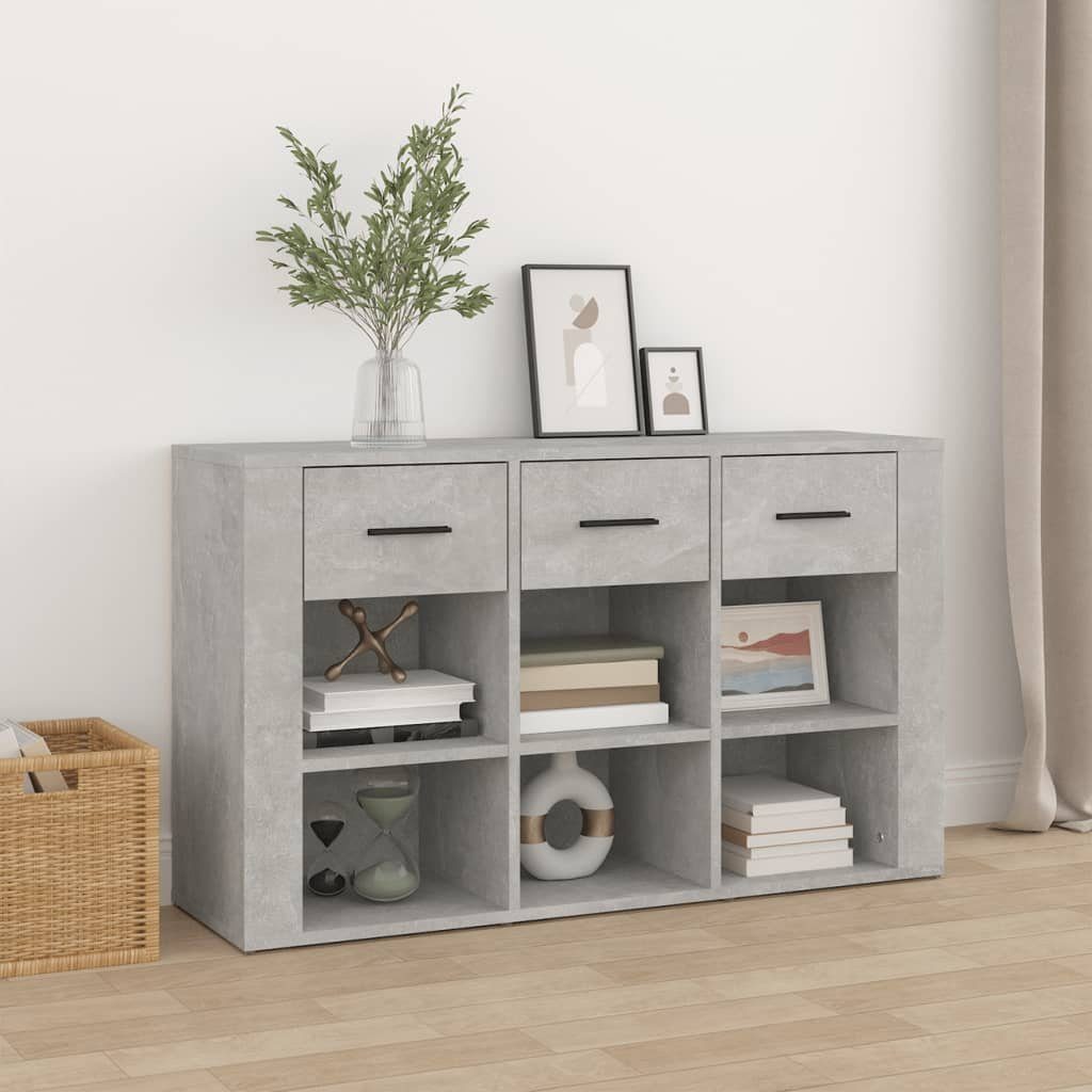 vidaXL Sideboard Sideboard Betongrau 100x30x59,5 cm Holzwerkstoff (1 St)