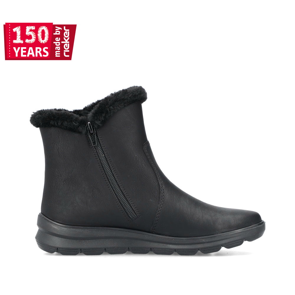 Rieker Damen Kurzstiefel tiefschwarz