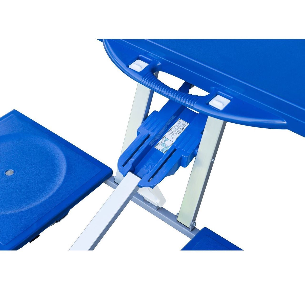 Outsunny Campingtisch Set Picknicktisch Sitzgruppe Klapptisch mit 4 Stühle Alu