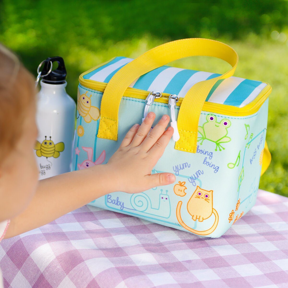 MILK&MOO Kühltasche Milk&Moo Lunchbox, Lunchtasche, Brotdose, Kühltasche, Türkis