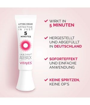 VITAYES Instant Ageback Gesichtscreme 7 ml