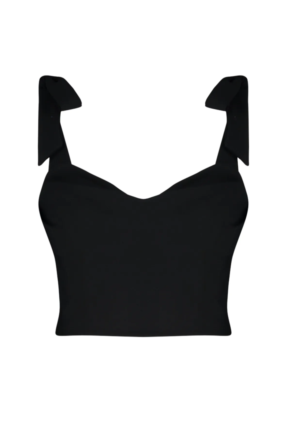 Trendyol Collection  Kurzes Bustier mit schwarzer Krawatte