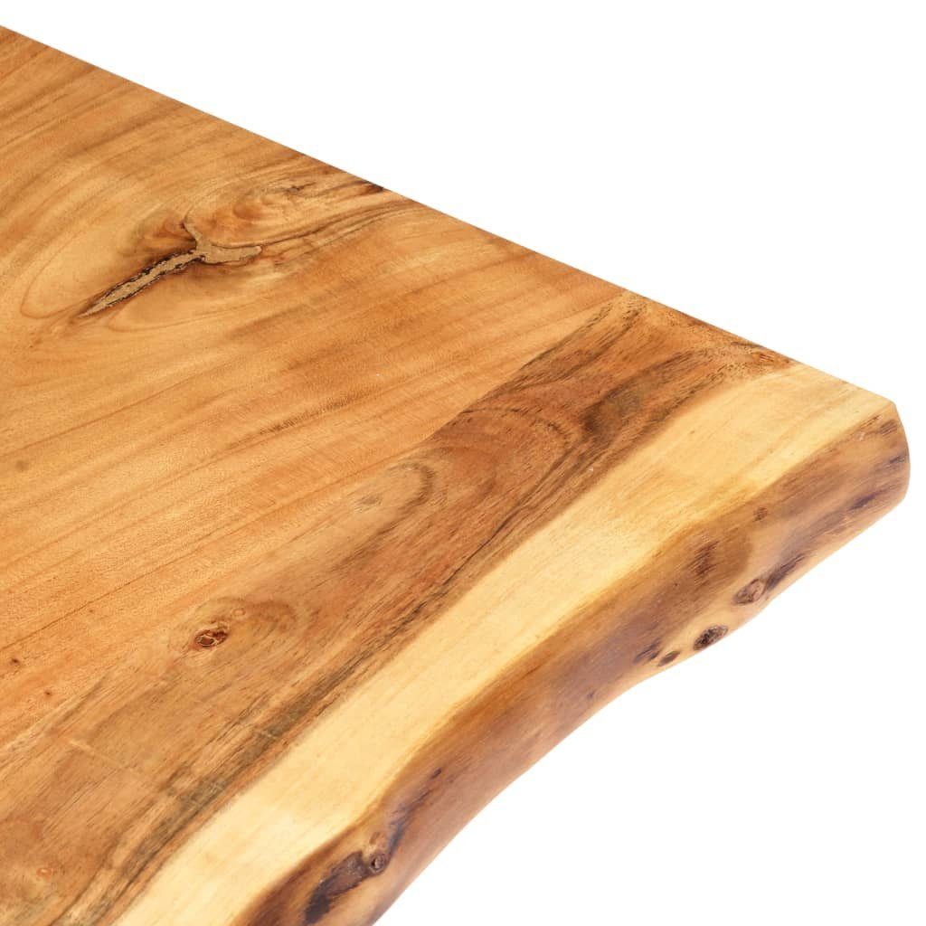 vidaXL Badezimmer-Set Badezimmer-Waschtischplatte Massivholz Akazie 118x55x2,5 cm