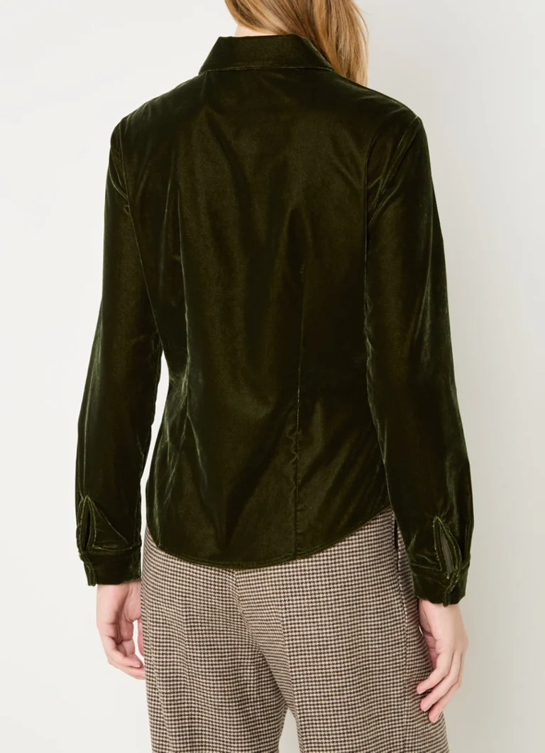 Max & Co Lidia velvet blouse
