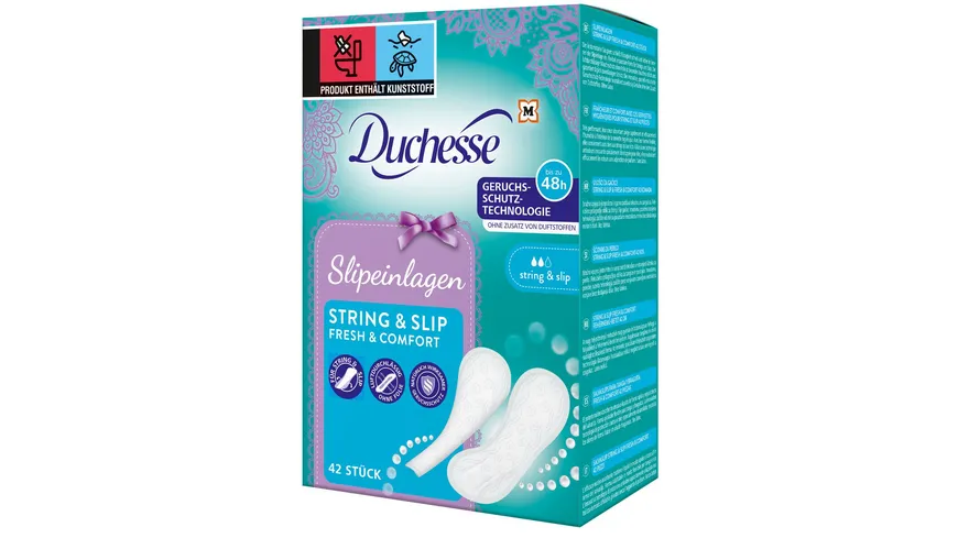 Duchesse Slipeinlagen String & Slip Comfort Fresh