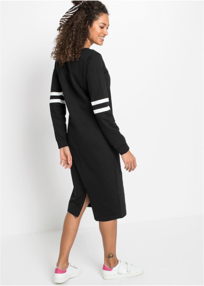Sweatkleid mit Streifen