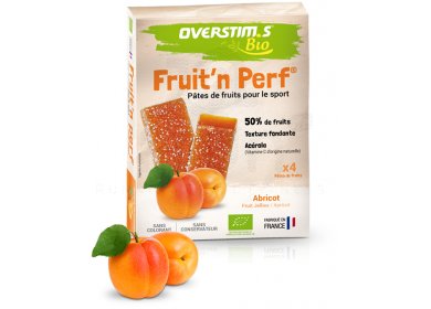 OVERSTIMS Étuis 4 barres Fruit'n Perf Bio - Abricot
