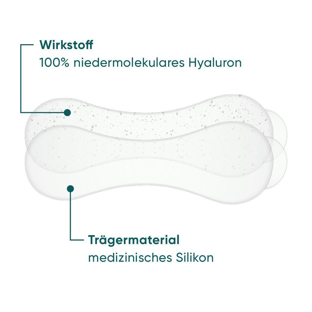 APRICOT Beauty Gesichtsmaske APRICOT Mund Pads au Silikon mit Hyaluron gegen Oberlippen Falten, Wiederverwendbar
