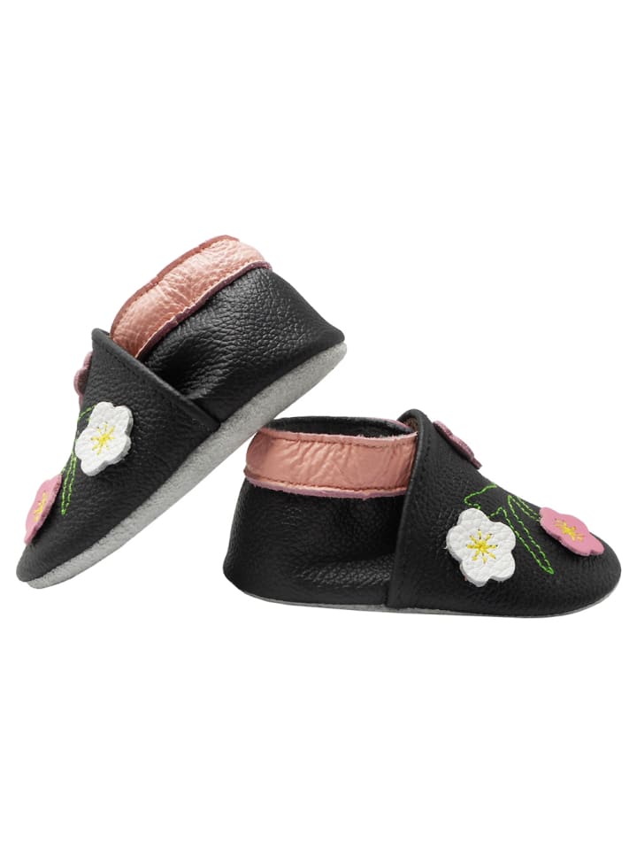 Yalion Leder-Krabbelschuhe 