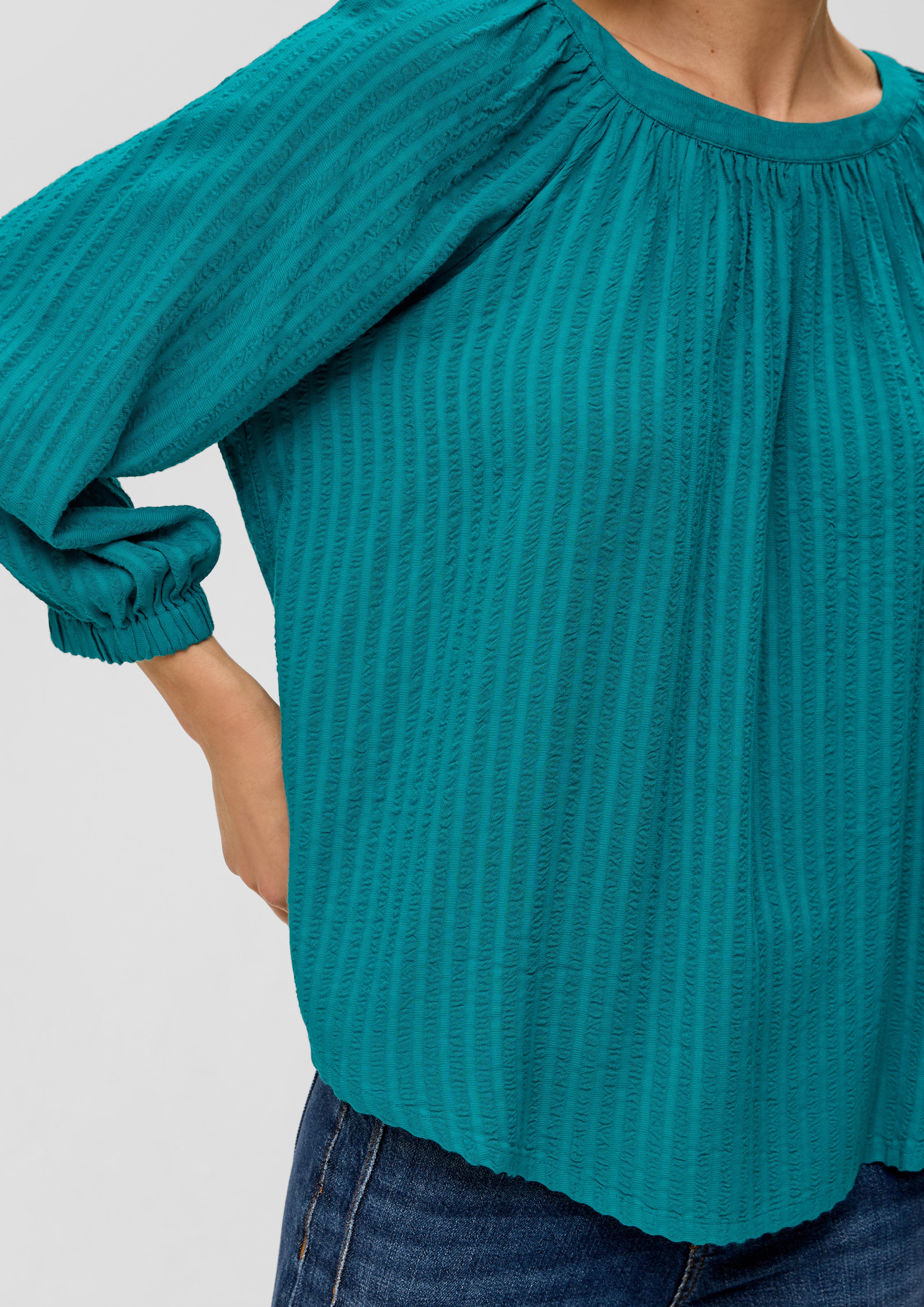 Fließende Bluse mit Streifenmuster  2141958-6680