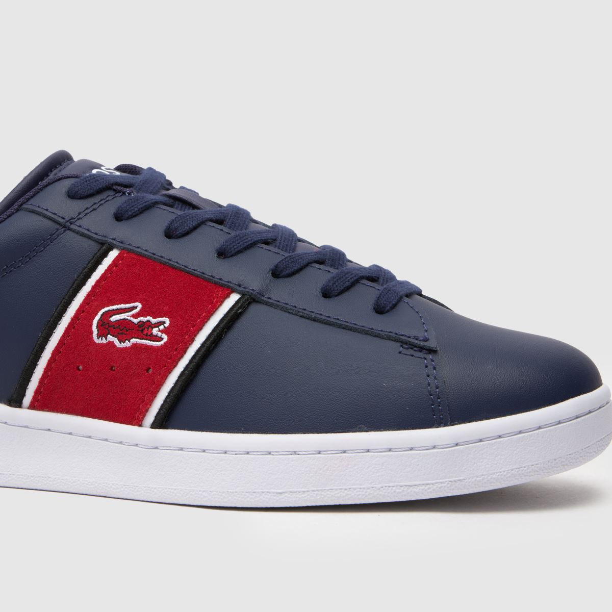 Lacoste Carnaby szett edzőcipők sötétkék és piros színben