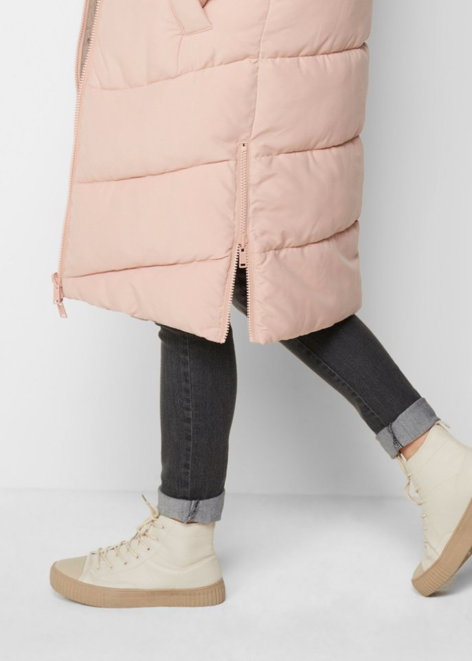 Wende-Steppweste aus recyceltem Polyester mit Kapuze