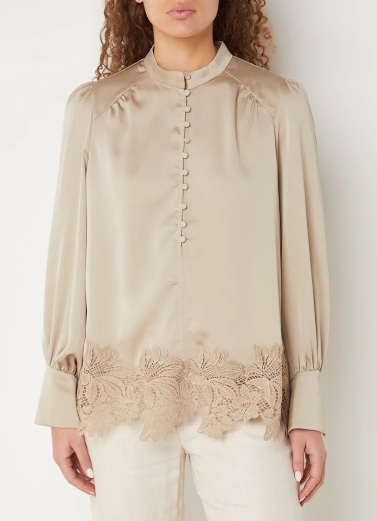 Bruuns Bazaar  Acacia Katara tuniek met details van kant