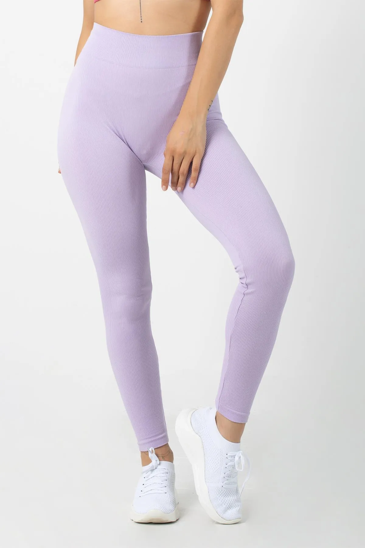 Doremi  Nahtlose gestrickte Leggings mit hoher Taille