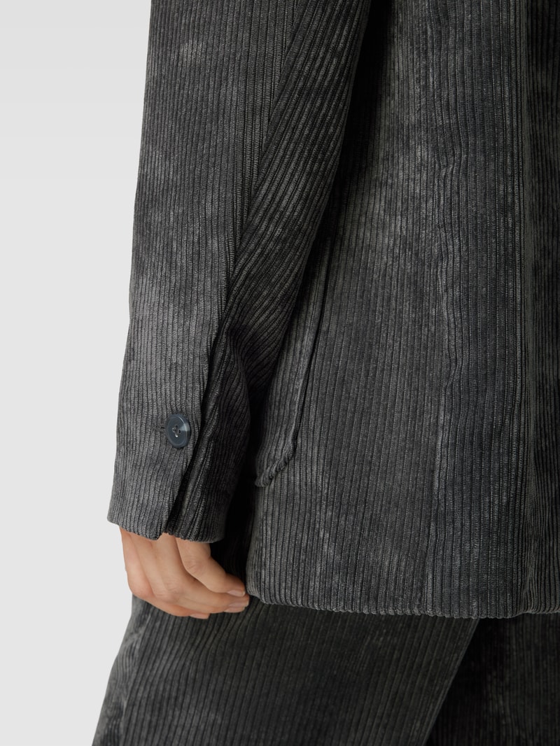 Blazer in Cord-Optik in anthrazit