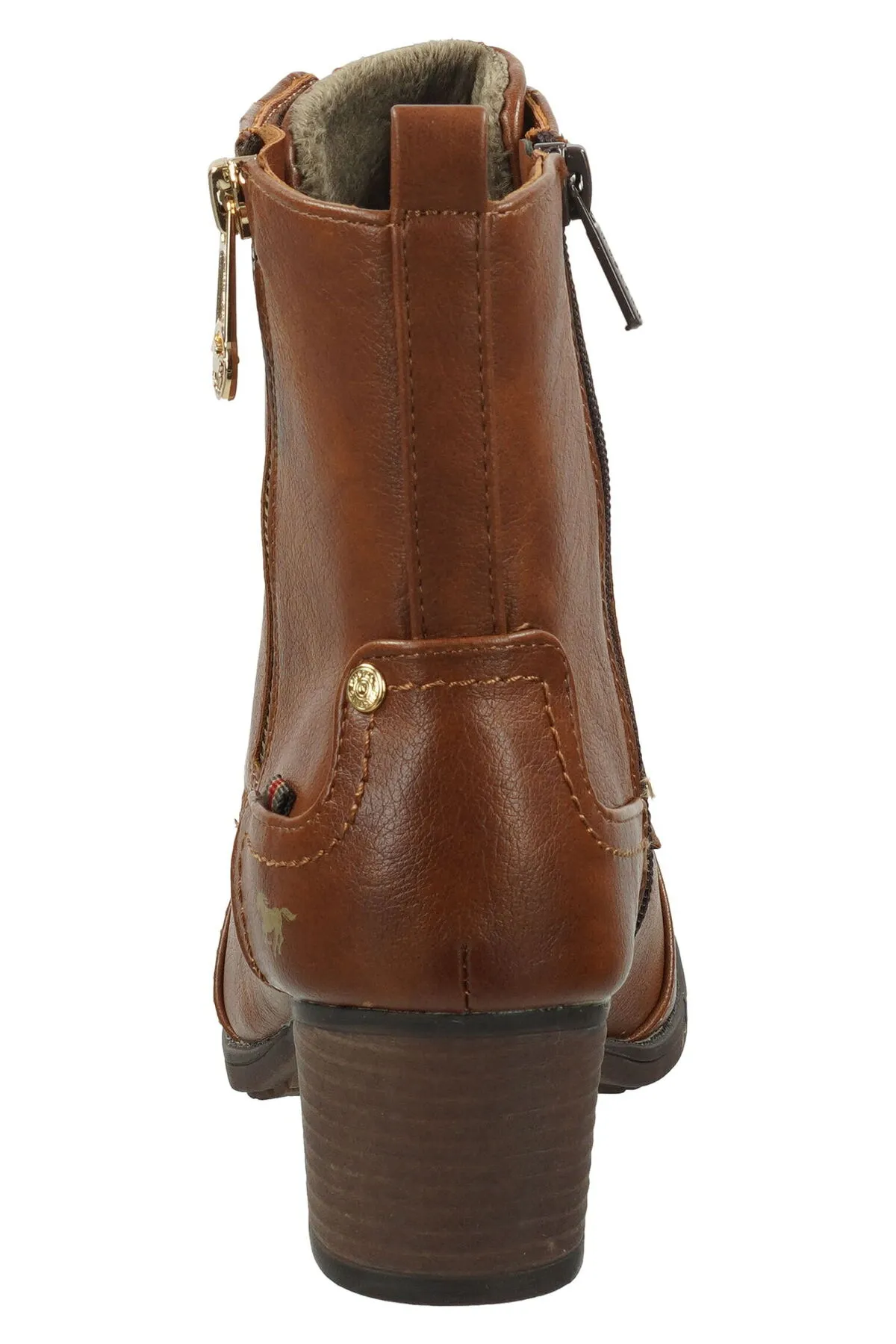 Mustang  Stiefelette - Braun - Blockabsatz