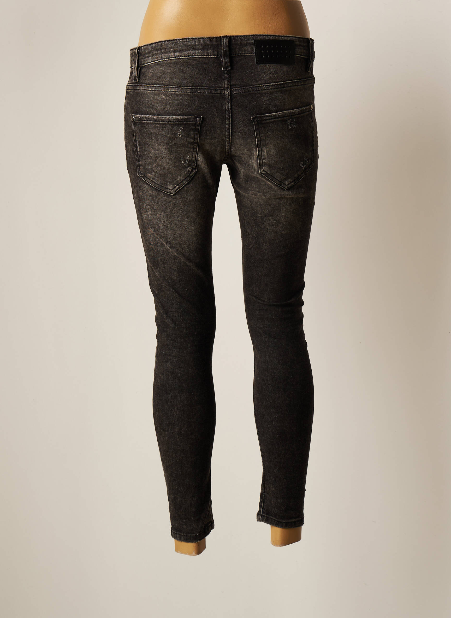 Unique Jeans Coupe Slim Femme couleur gris