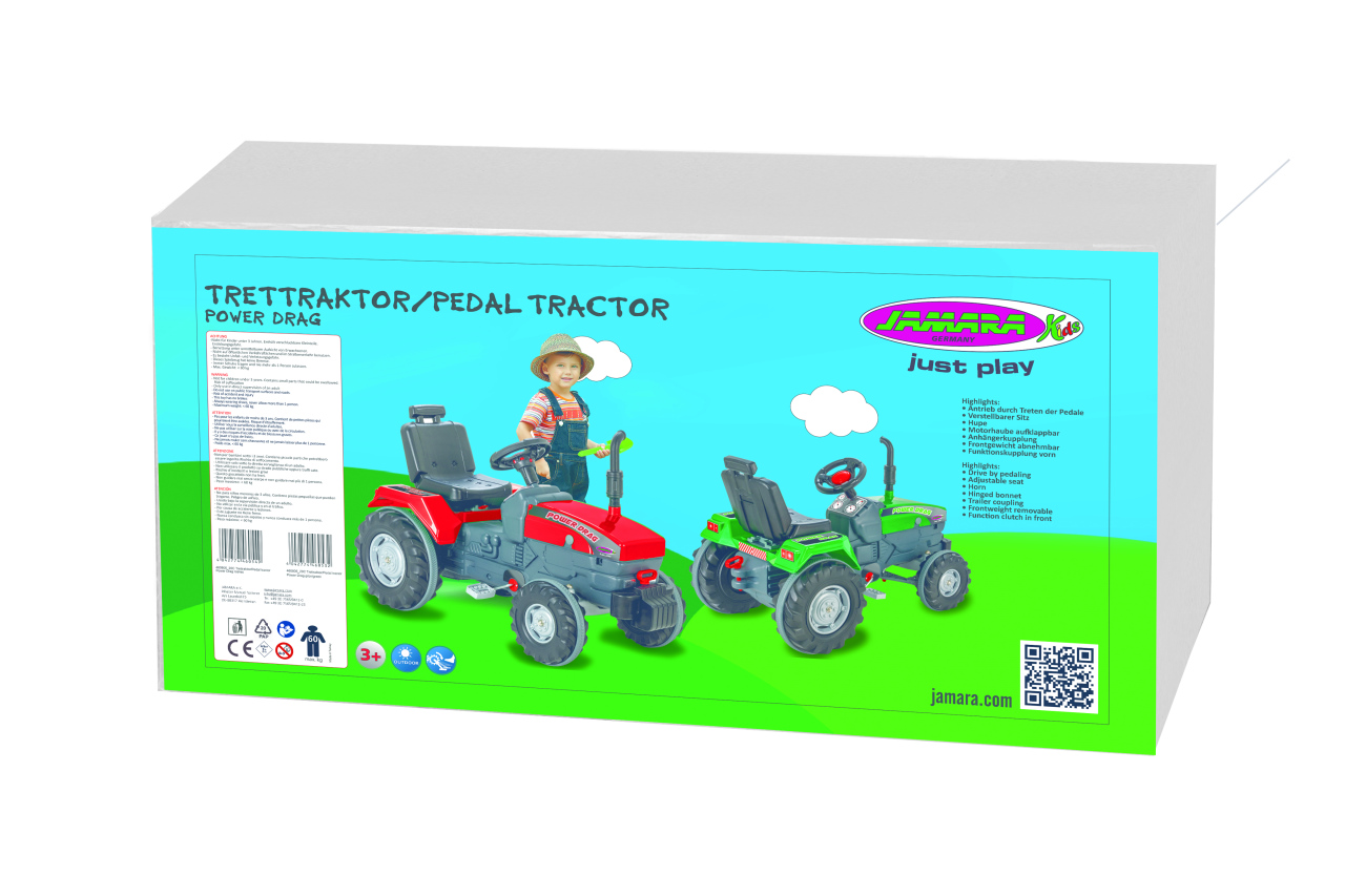 Jamara e.K. JAMARA Trettraktor Power Drag grün