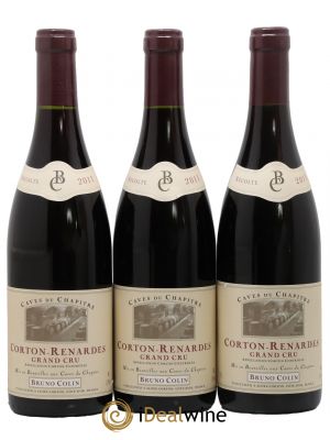 Corton Grand Cru Renardes Domaine Bruno Collin 2011 - Lot de 3 Bouteilles
