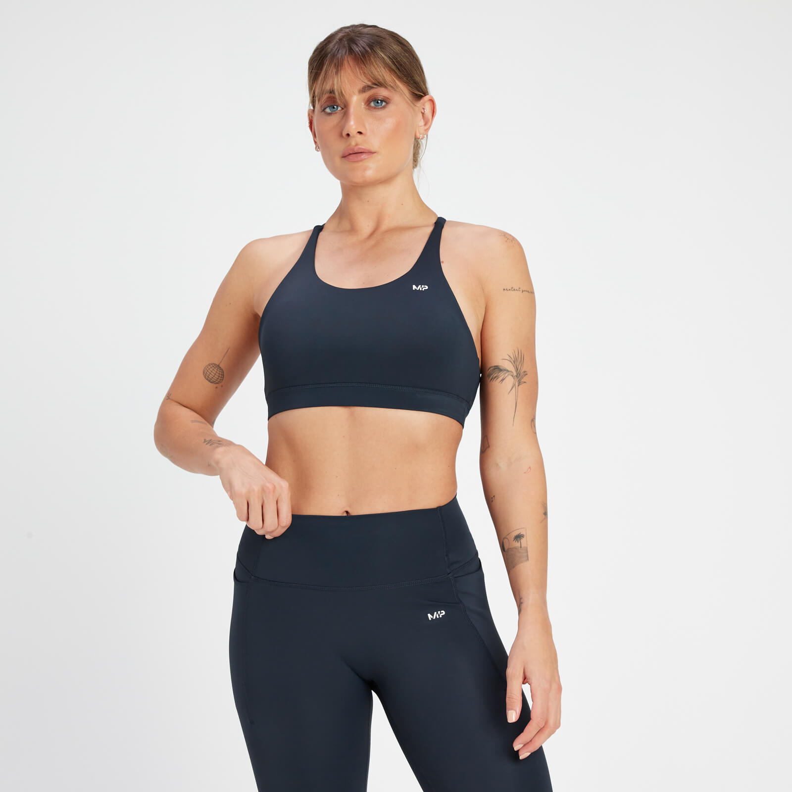 Brassière de sport à bretelles MP Adapt pour femmes – Bleu marine foncé