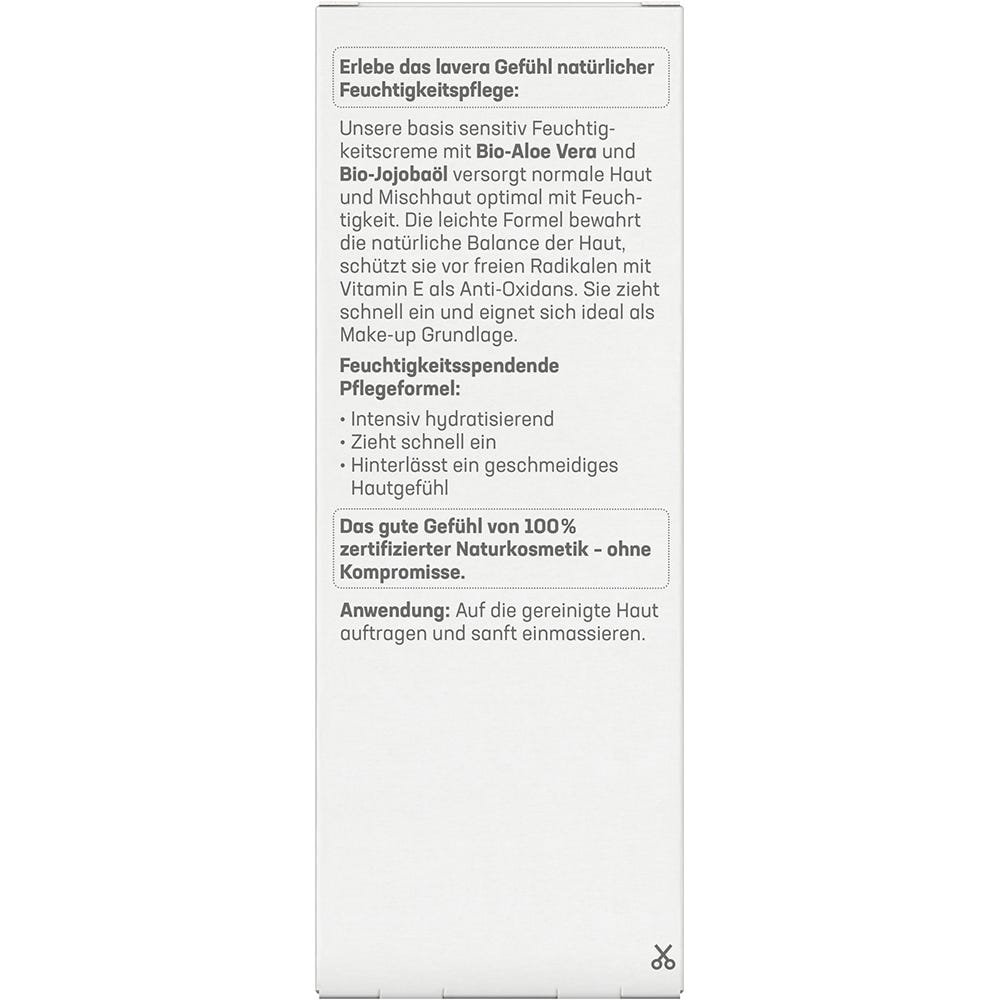 Lavera Basis Sensitiv Feuchtigkeitscreme 50 ml