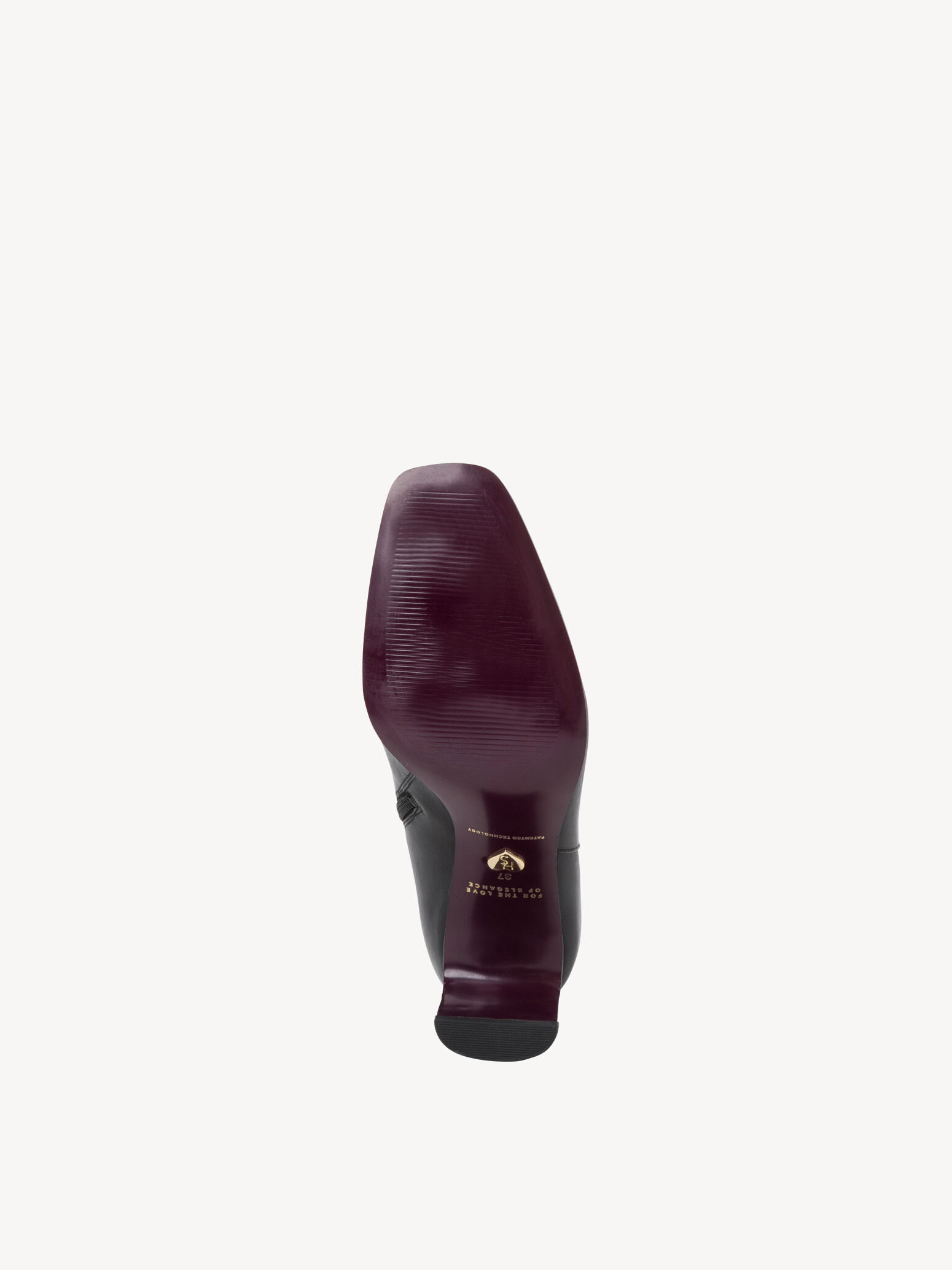 Bottine en cuir - noir
