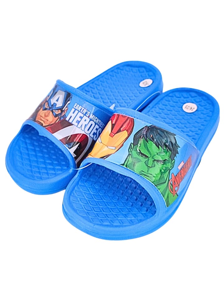 Avengers Badelatschen Avengers in Blau günstig kaufen