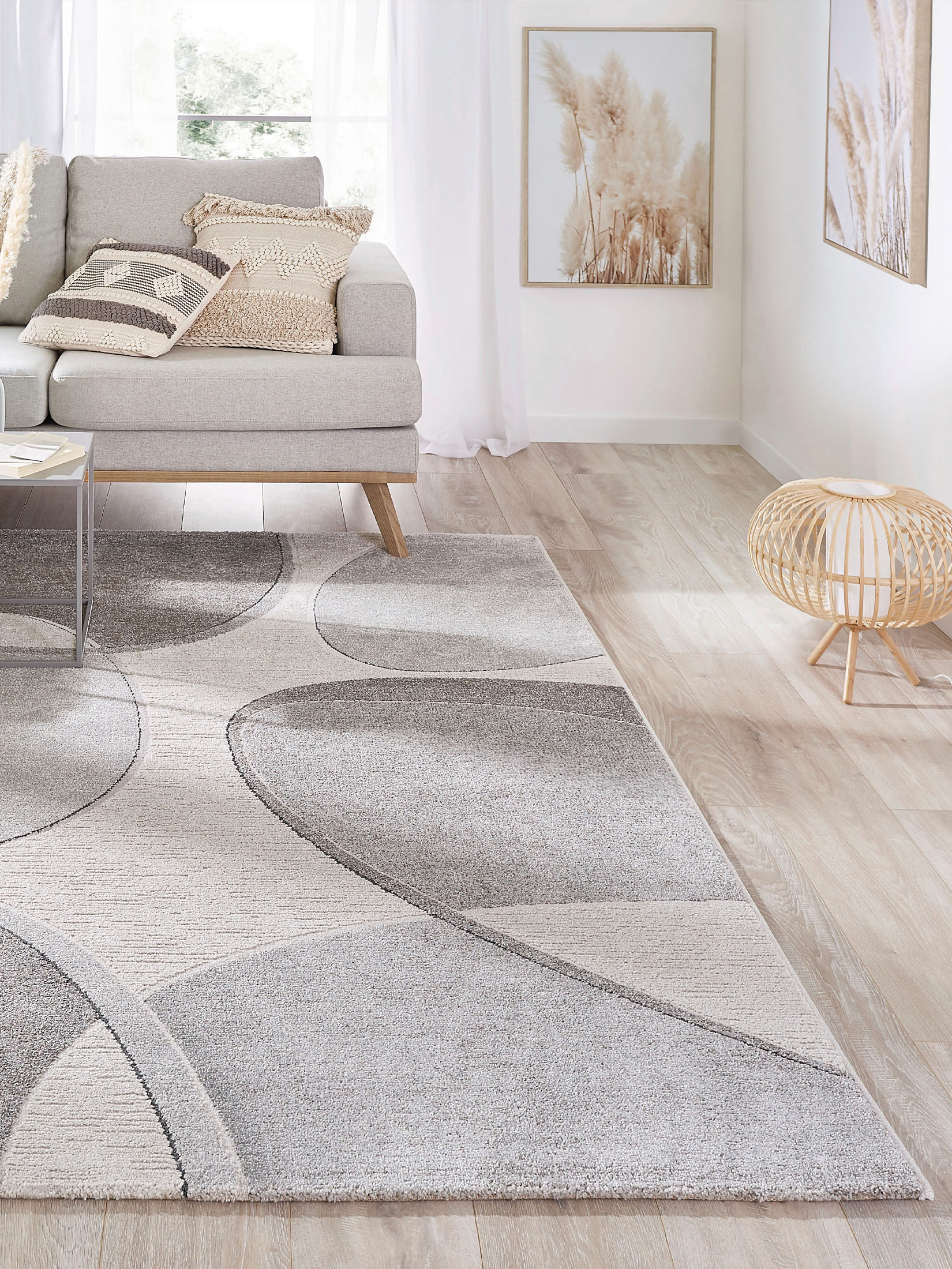 Saxum Moderner Teppich, Dark Grey