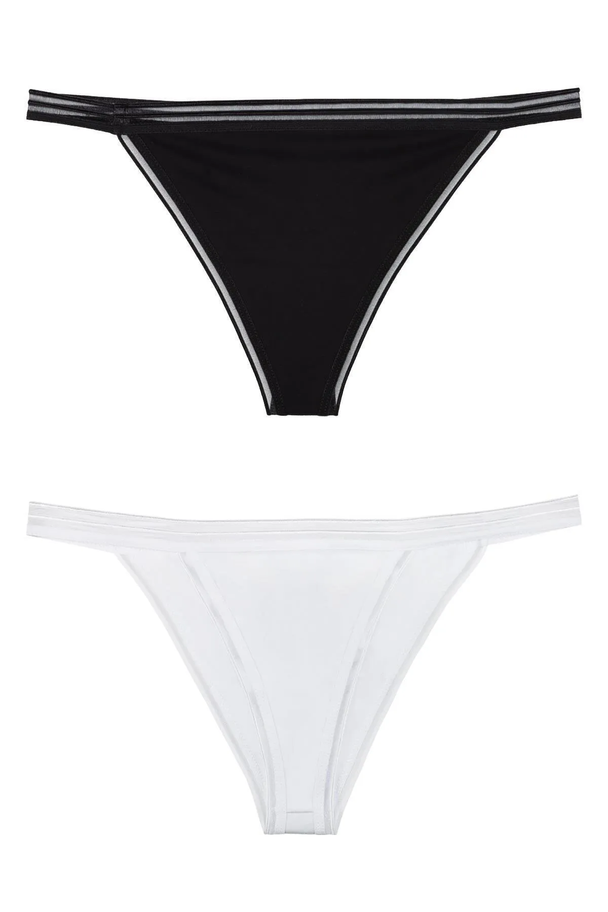 Sensu  Transparente elastische Bikini-Modell-Höschen für Damen, 5er-Pack-Set Kts3068