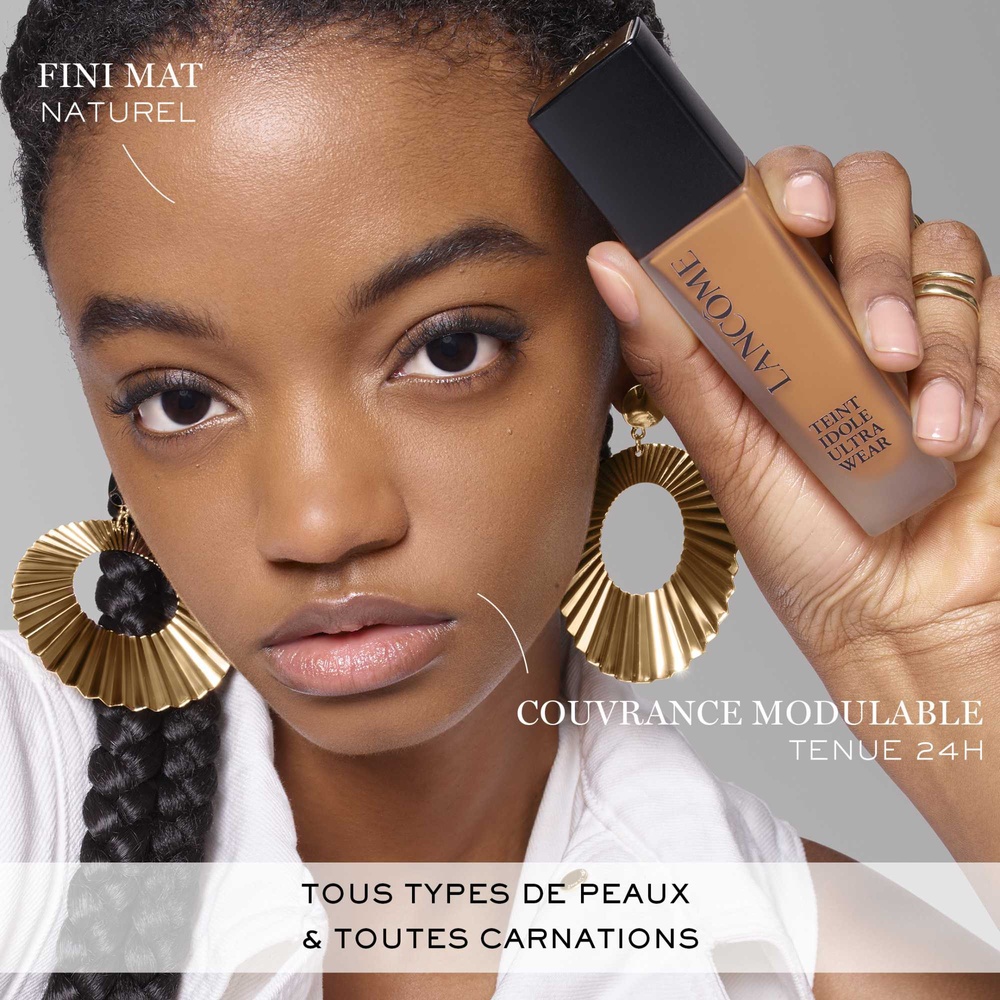 Lancôme Teint Idole Ultra Wear Fond de Teint Tenue 24h Fini Mat Naturel SPF35 – Enrichi En Soin