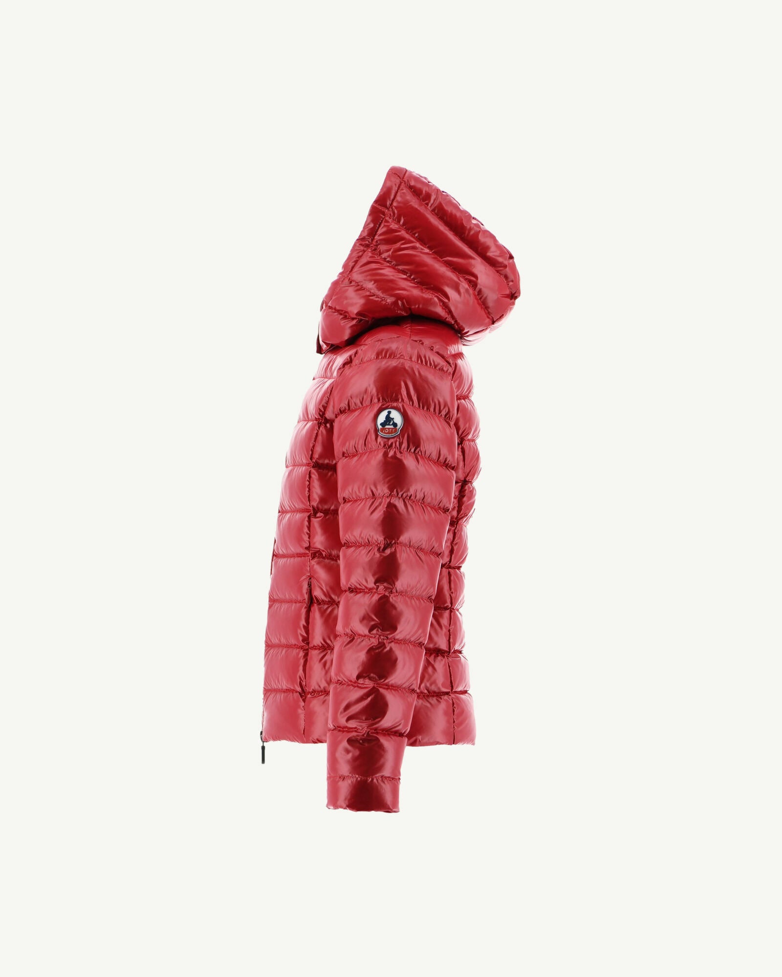 Doudoune laquée à capuche enfant Grand Froid Rouge Opale