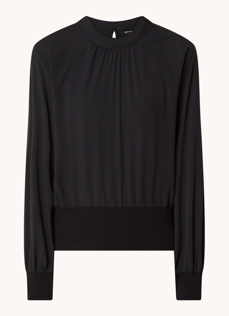 French Connection Krista tunic with balloon sleeves