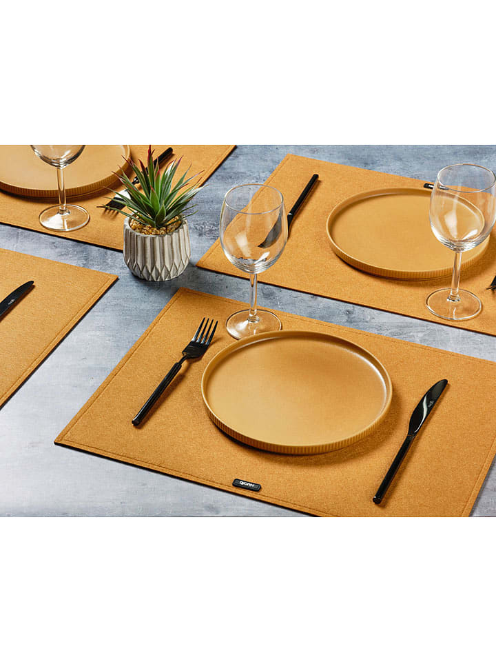 Björn 6er-Set: Tischsets in Hellbraun - (L)45 x (B)33 cm günstig kaufen onesize