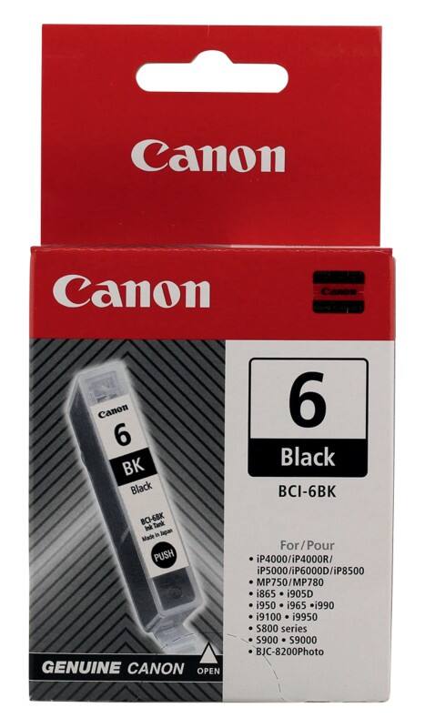 Canon BCI-6BK Original Tintenpatrone Schwarz