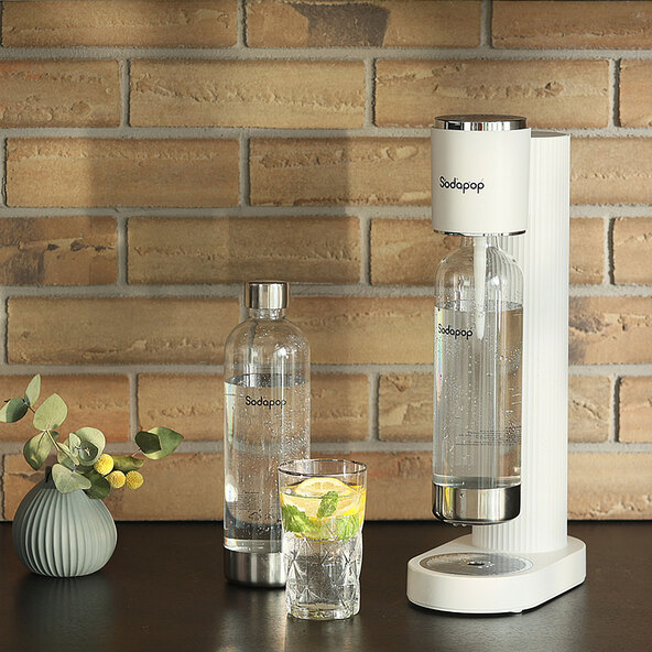 Wassersprudler Cooper, weiß, 4-tlg.