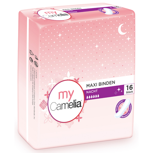MY CAMELIA Maxi Binde Nacht  16 St  Binden