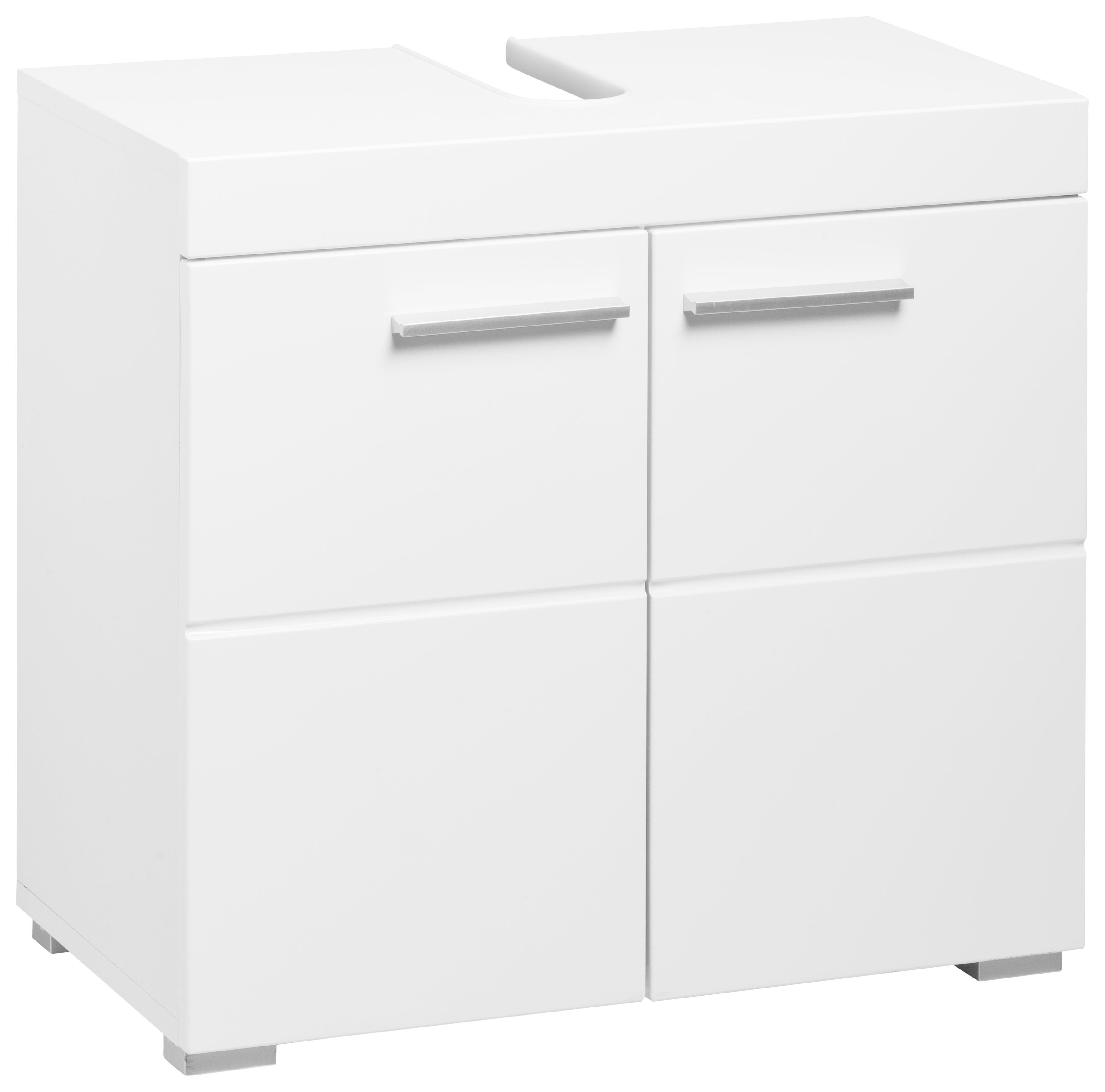 INOSIGN Waschbeckenunterschrank Avena Höhe 56 cm, Badezimmerschrank mit 2 Türen und Aussparung