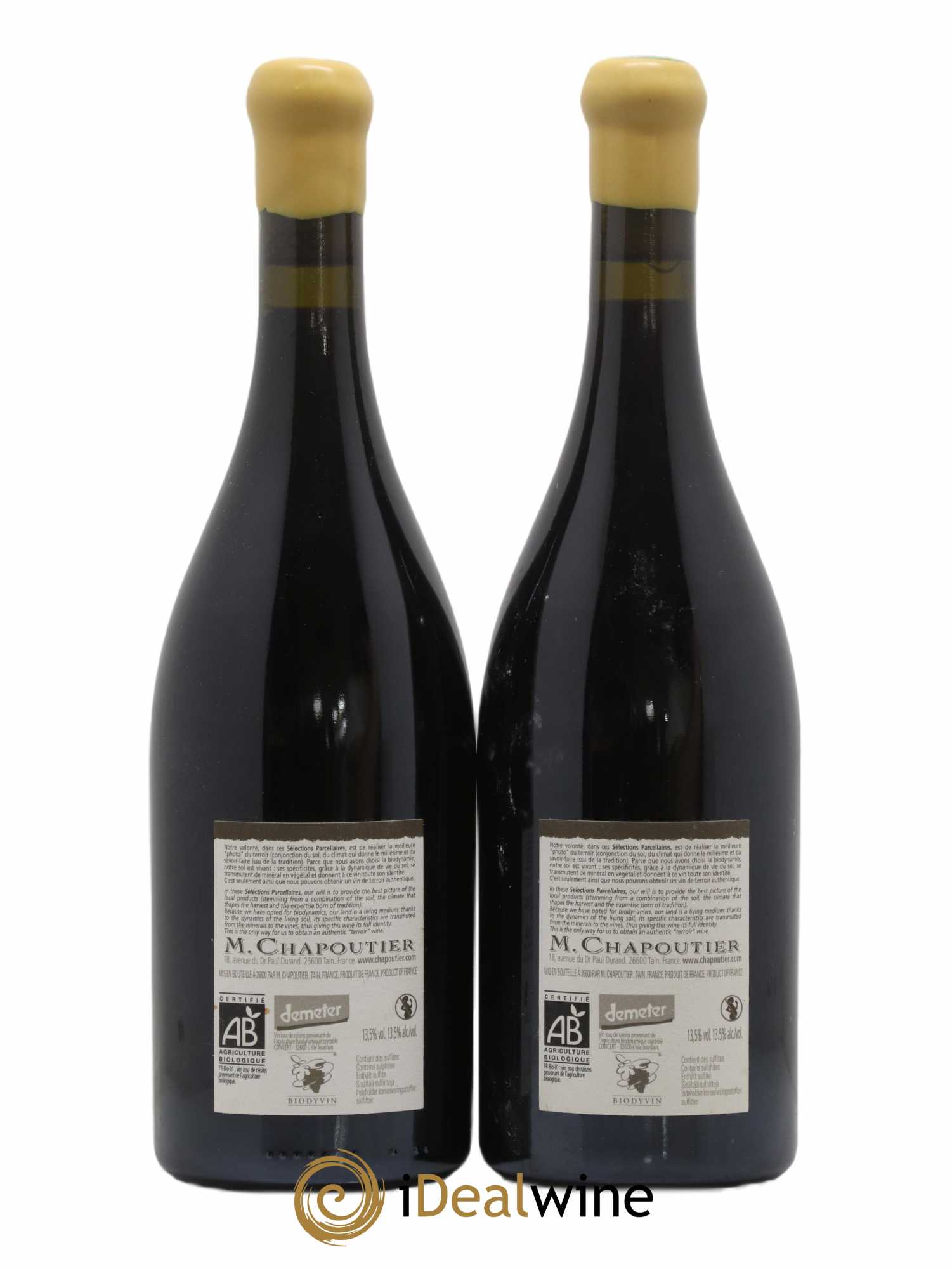 Hermitage Ermitage L'Hermite Chapoutier 2008 - Lot de 2 Bouteilles