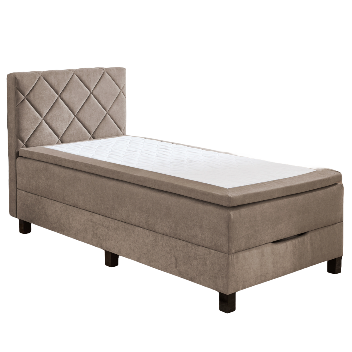 Sun Garden Boxspringbett Jeff mit Bettkasten Beige 100 x 200 cm