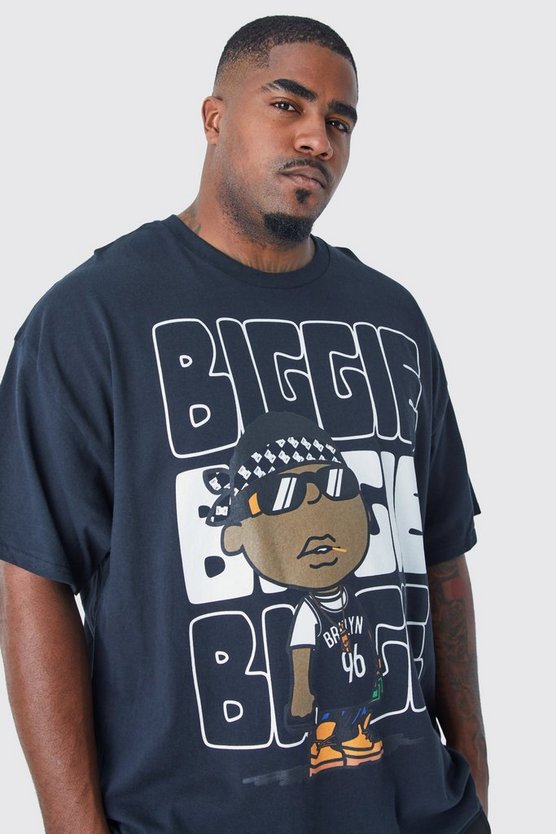 Plus Size T-Shirt mit lizenziertem Notorious Big Print