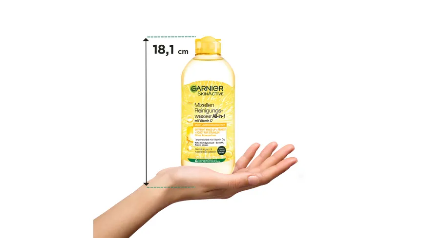 Garnier Skin Active Mizellen Reinigungswasser Vitamin C für müde Haut 400 ml