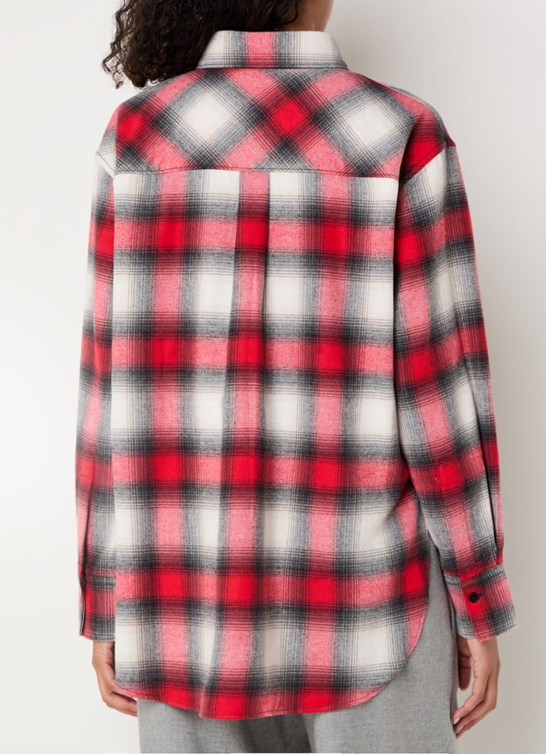 CLOSED Blouse with check pattern and chest pocket