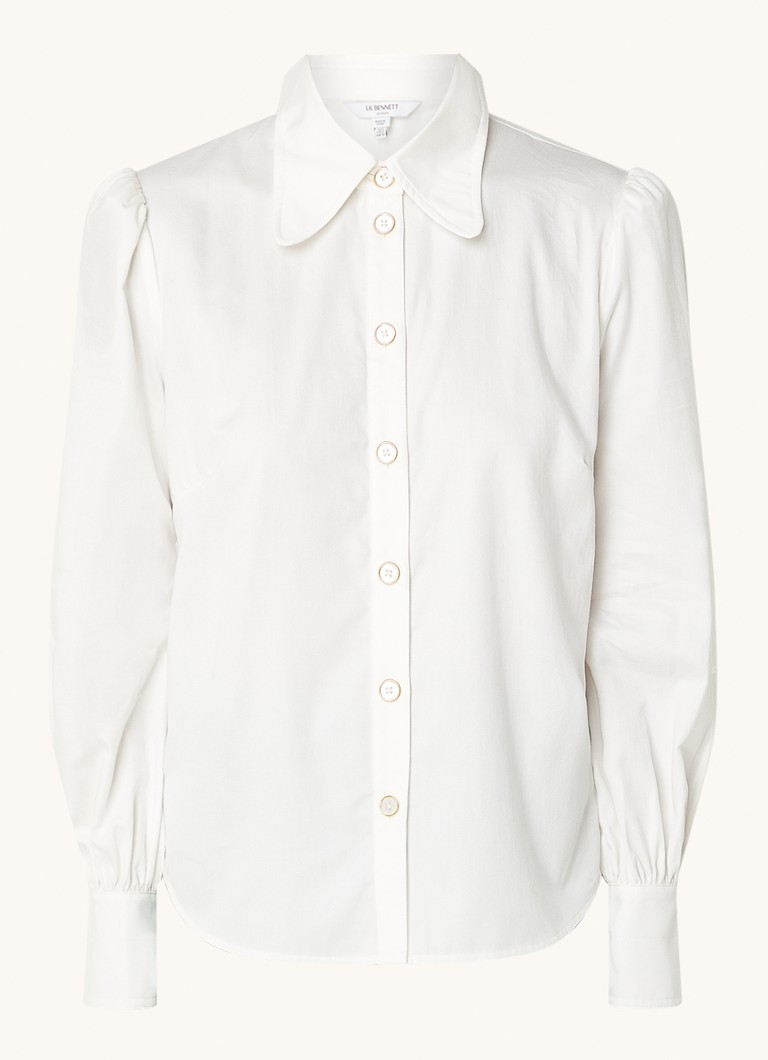 L.K.Bennett  Sonya blouse met pofmouw