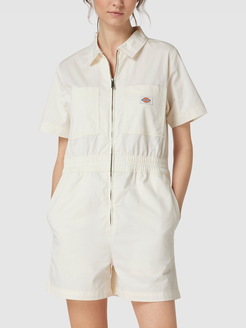 Jumpsuit mit Reißverschluss Modell 'VALE' in ecru