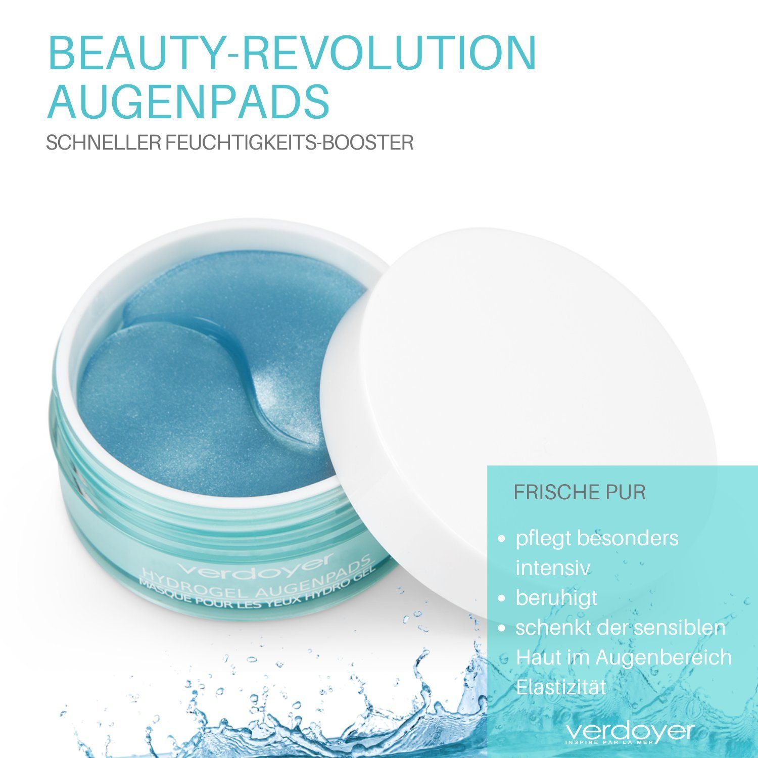 verdoyer Augenpads Augenpads gegen Augenringe, Tränensäcke & Fältchen 30 Paar Anti Aging, 30-tlg.