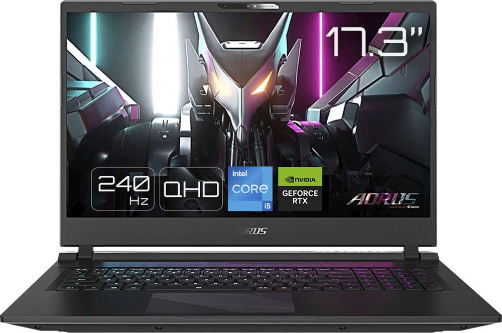 Gigabyte AORUS 17 BSF-73DE654SH Gaming-Notebook (43,94 cm/17,3 Zoll, Intel Core i7 13700H, GeForce RTX 4070, 1000 GB SSD)