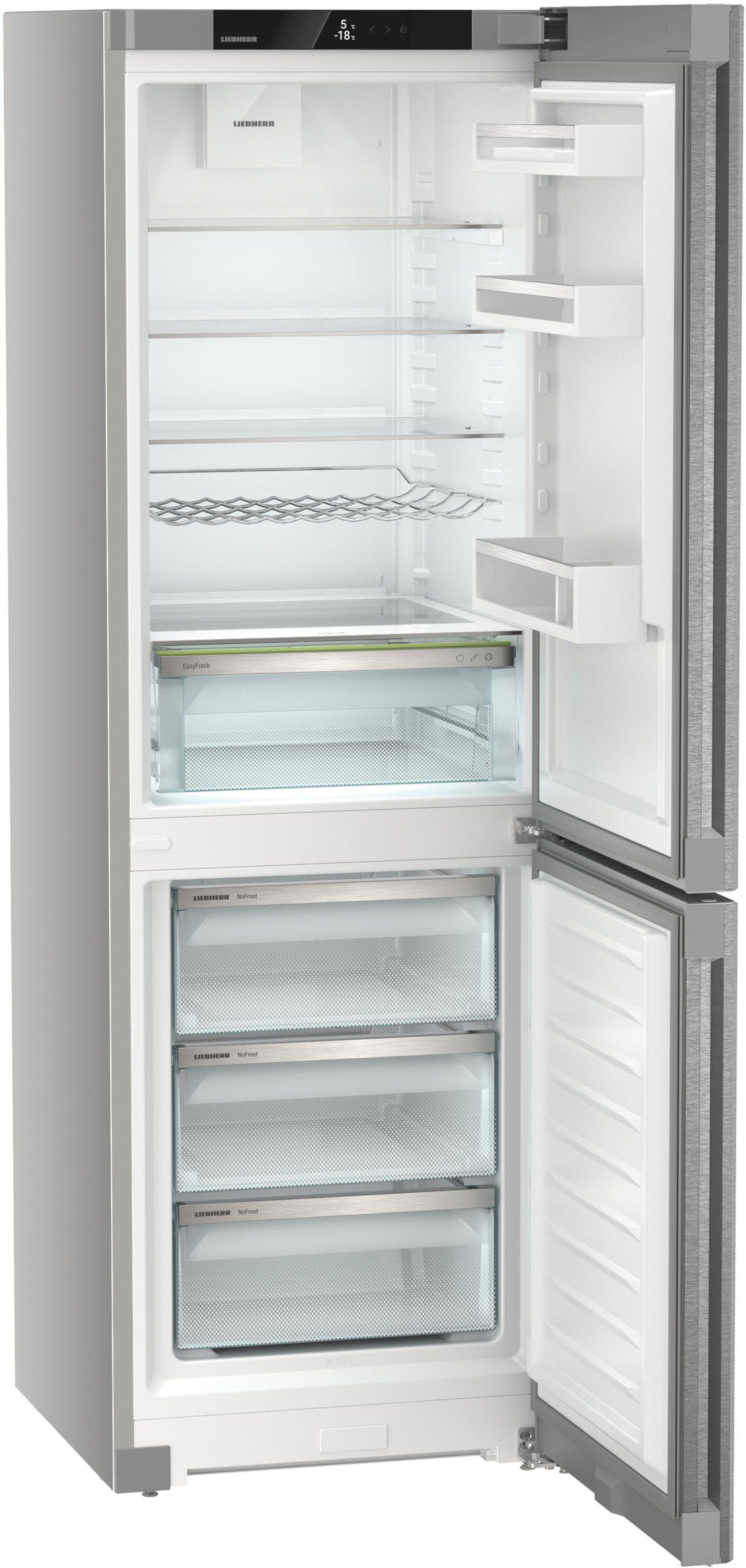 Liebherr Kühl-/Gefrierkombination KGNcef 1863_091190451, 185,5 cm hoch, 59,7 cm breit, 4 Jahre Garantie inklusive