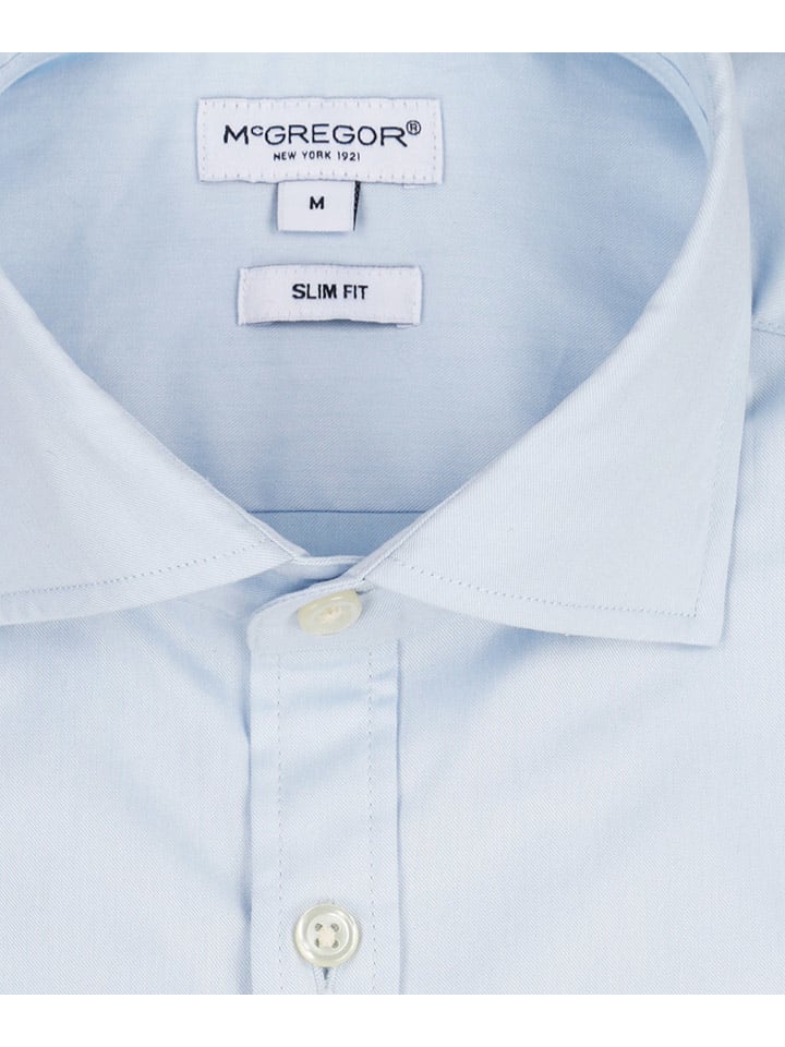 McGregor Hemd - Slim fit - in Hellblau günstig kaufen