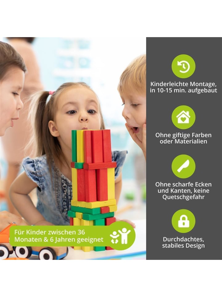BOMI 4-tlg. Kindersitzgruppe Anna in Naturbelassen günstig kaufen onesize