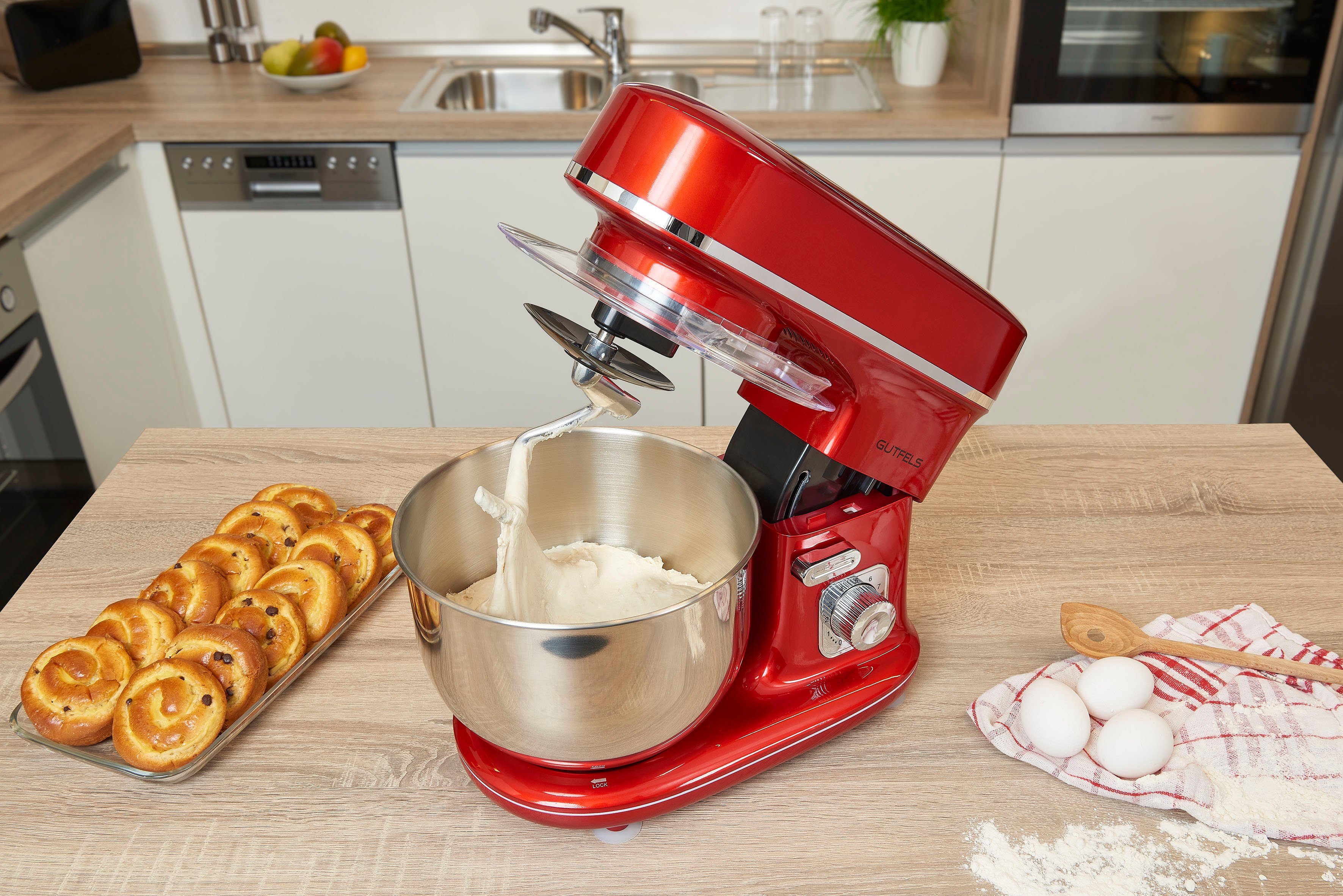Gutfels Küchenmaschine KM 8102 roi, 1200 W, 5 l Schüssel